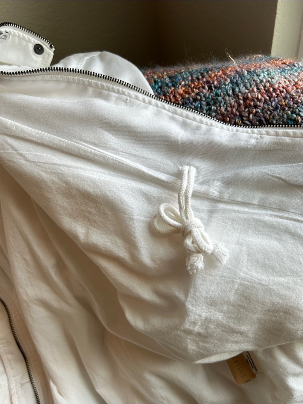 Anthropologie Marrakech Geneva Anorak Utility Jacket White Size Large - Picture 10 of 12